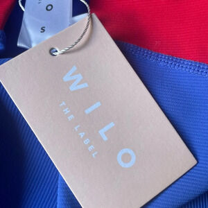 Wilo Bike Shorts NWT size Small in Blue and Red